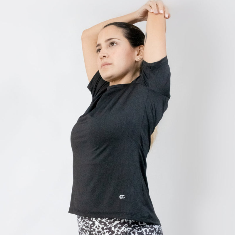 CAMISETA DEPORTIVA NEGRO MUJER | MOVE
