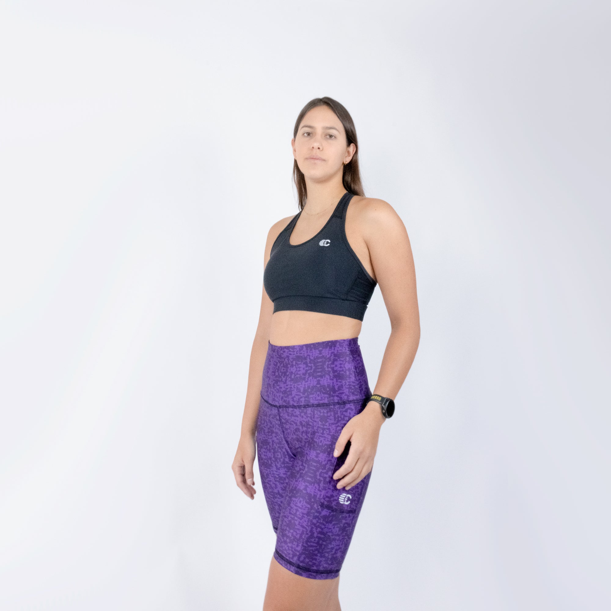 PANTALONETA DEPORTIVA MORADO MUJER | MOVE