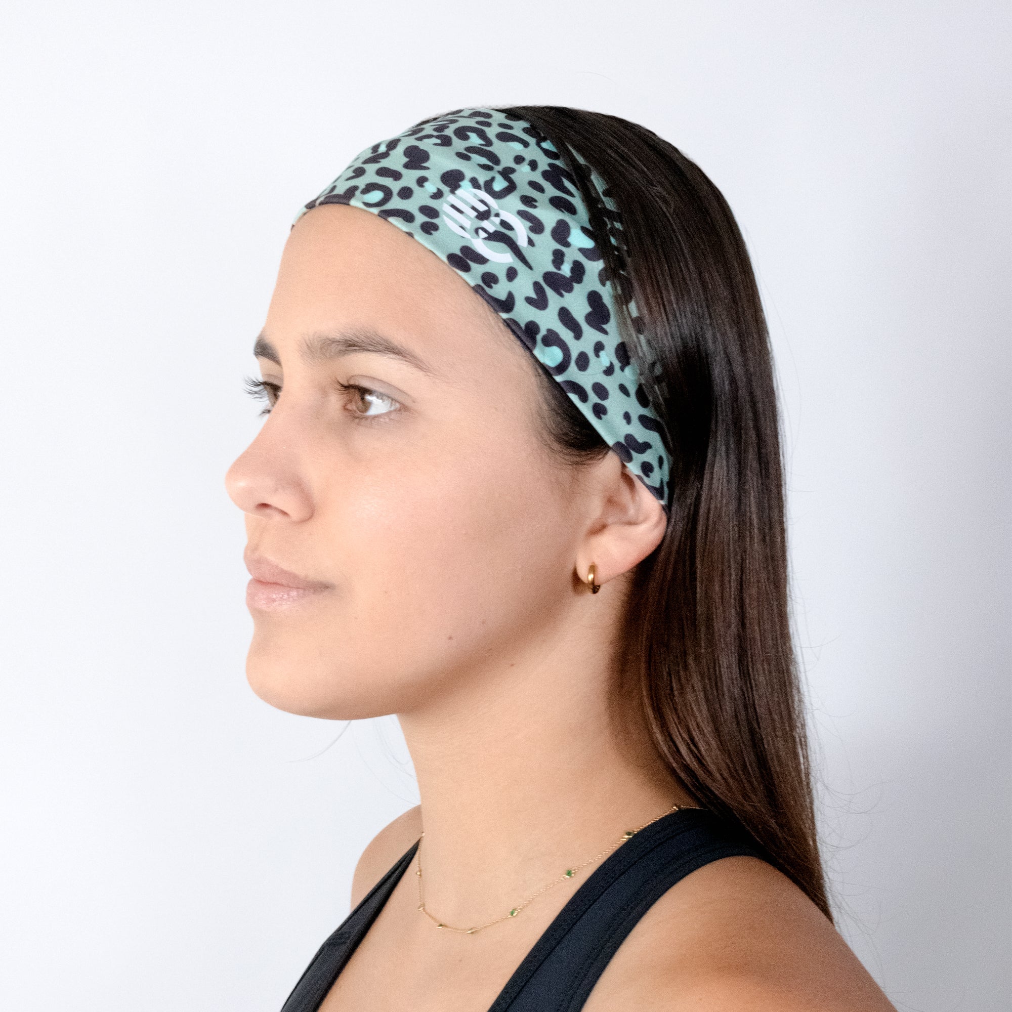 VINCHA DEPORTIVA ANIMAL PRINT AZUL | MOVE