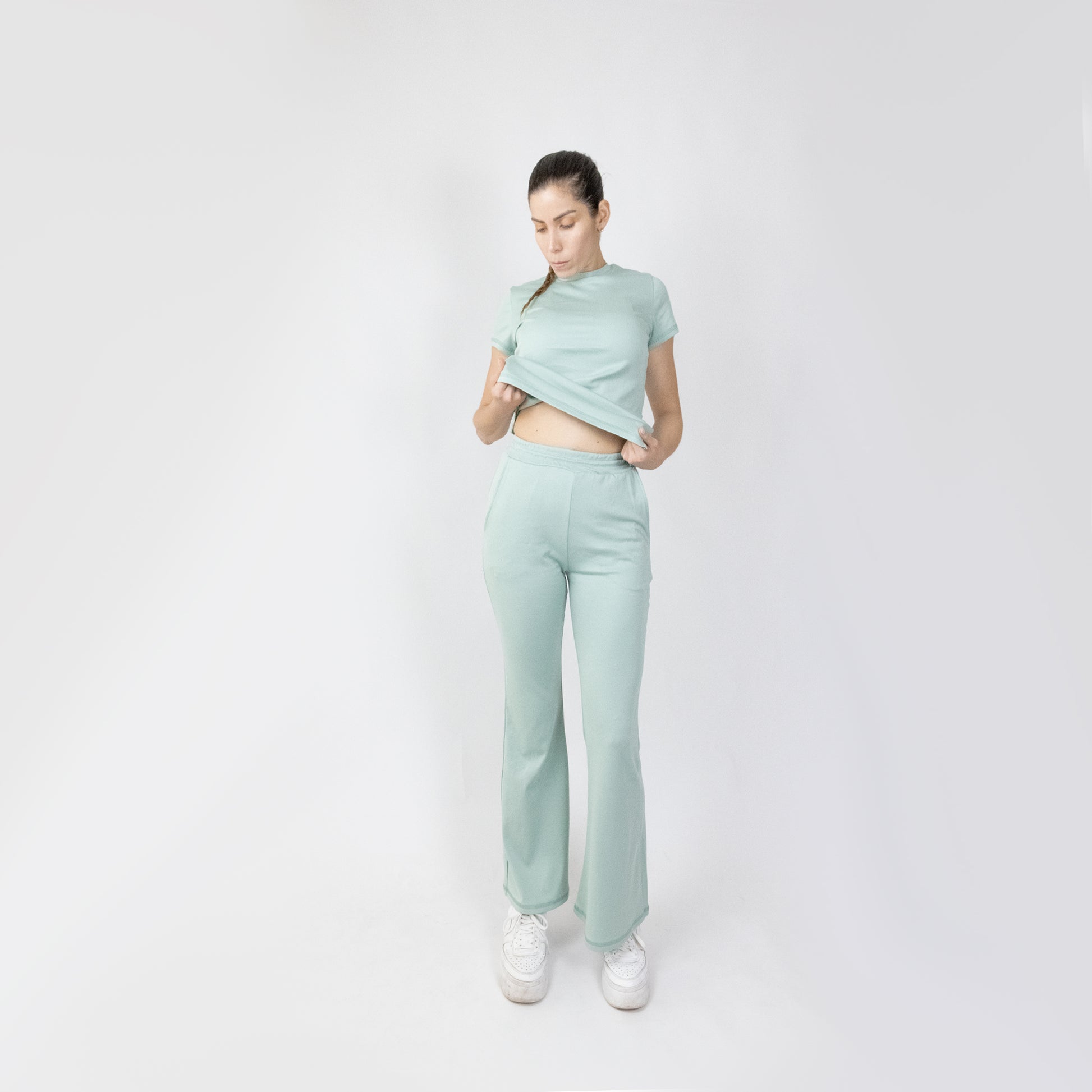 POLO ALGODÓN VERDE AGUA MUJER| MOVE - CINCO AM