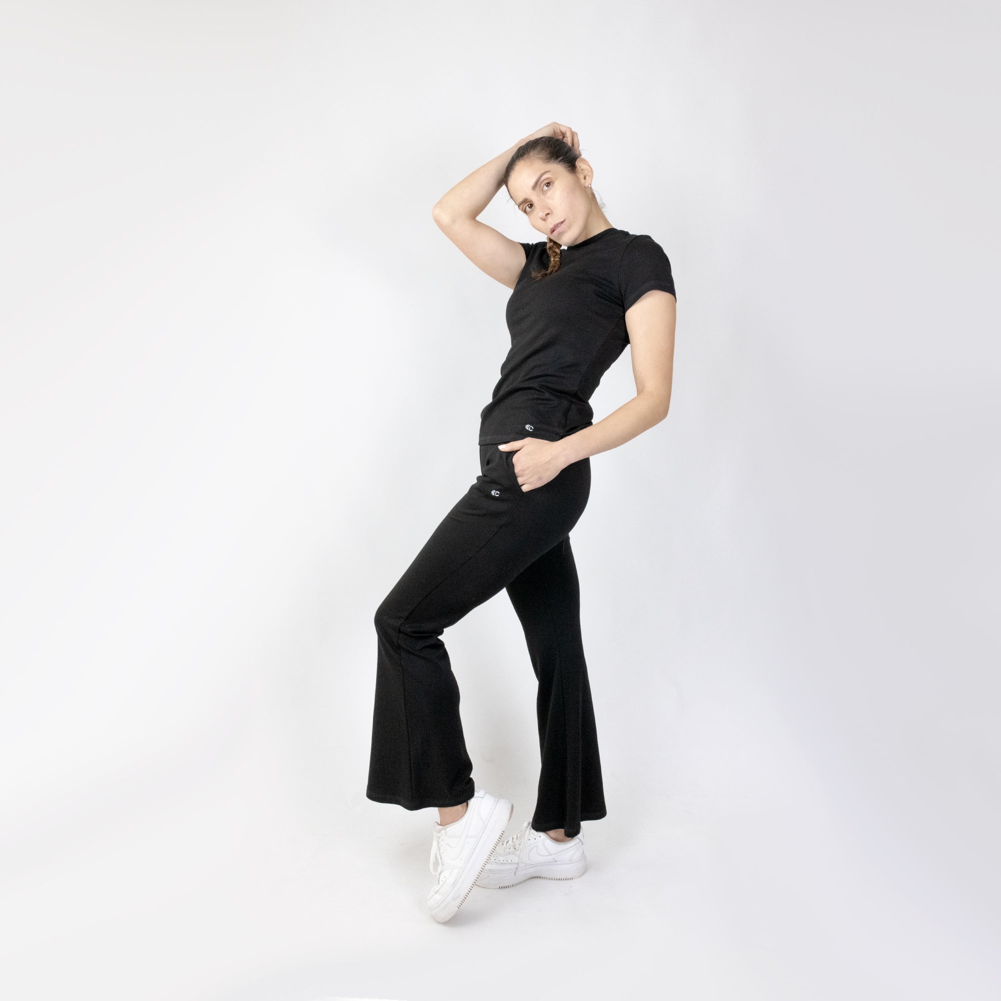 PANTALON PALAZO NEGRO MUJER | MOVE