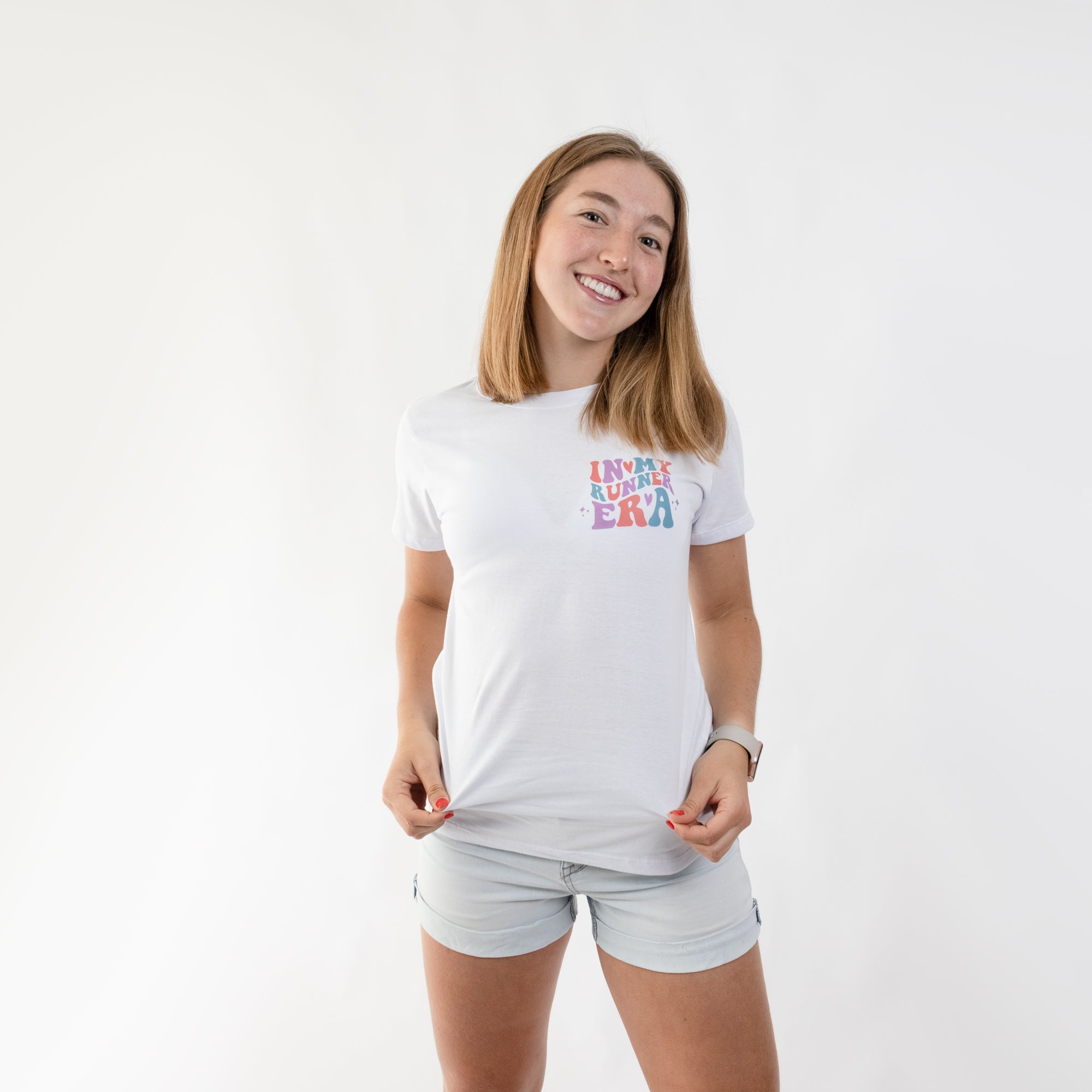 CAMISETA LIFESTYLE WOMEN RUNNER WHITE | CINCO AM