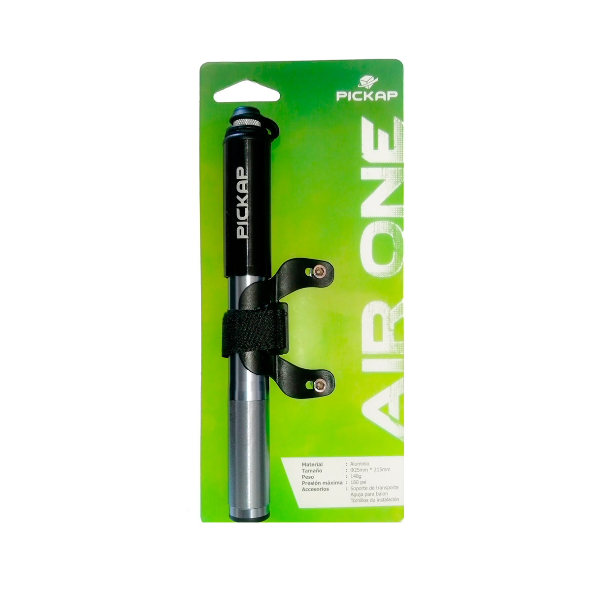 Inflador Portatil Air One PARA CICLISMO COLOR ALUMINIO | Pickap - CINCO AM