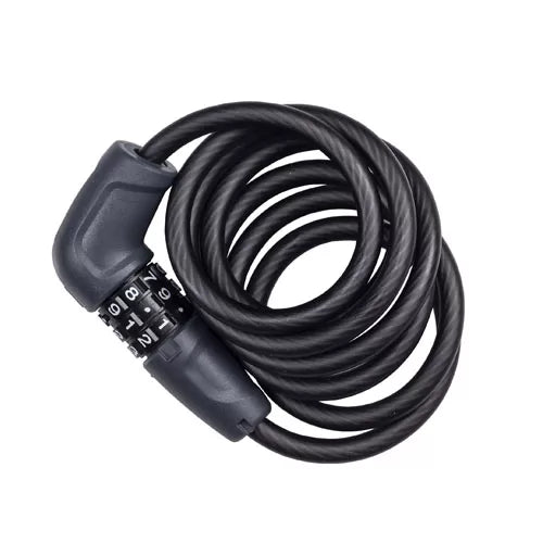 LOCK BONTRAGER CABLE COMBO 8 MM X 150 CM BLACK - CINCO AM