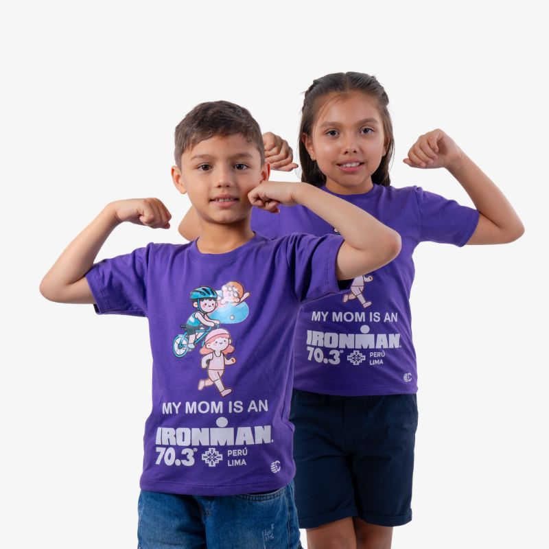CAMISETA NIÑOS IM 70.3 PERÚ - MY MOM IS AN IRONMAN - CINCO AM
