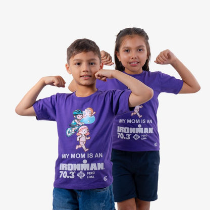 CAMISETA NIÑOS IM 70.3 PERÚ - MY MOM IS AN IRONMAN - CINCO AM