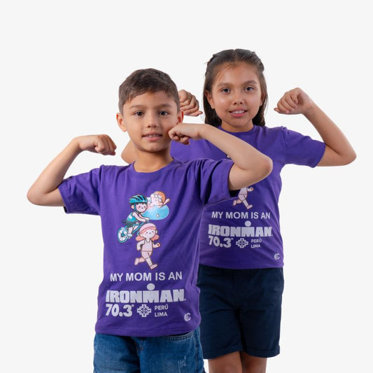 CAMISETA NIÑOS IM 70.3 PERÚ - MY MOM IS AN IRONMAN - CINCO AM