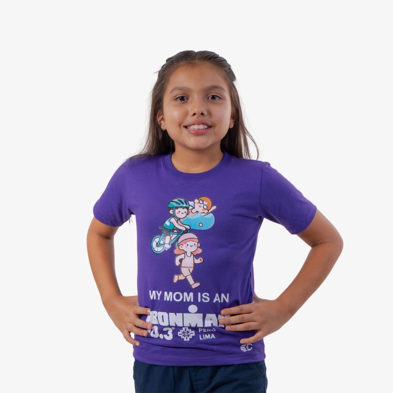 CAMISETA NIÑOS IM 70.3 PERÚ - MY MOM IS AN IRONMAN - CINCO AM