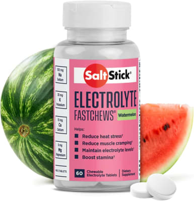 WATERMELON ELECTROLYTE FASTCHEWS 60 TABLETAS | SALTSTICK - CINCO AM