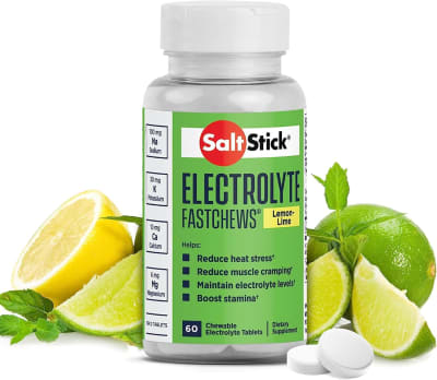 LEMON-LIME ELECTROLYTE FASTCHEWS 60 TABLETAS | SALTSTICK - CINCO AM