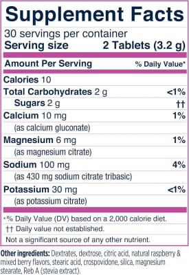 MIX BERRIES ELECTROLYTE FASTCHEWS 10 TABLETAS | SALTSTICK