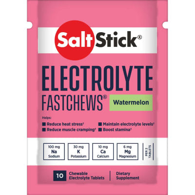 WATERMELON ELECTROLYTE FASTCHEWS 10 TABLETAS | SALTSTICK - CINCO AM