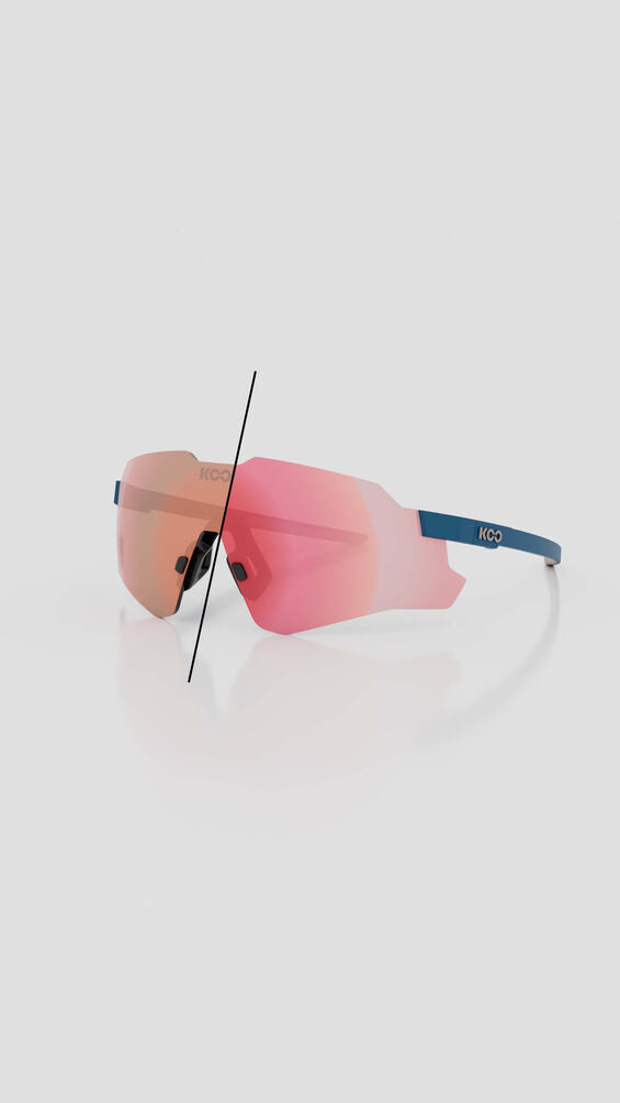 Nebula Midnight Blue Matt / Photochromic Rose Gold Mirror | KOO