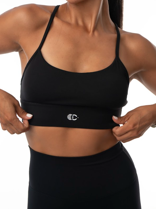TOP ATHLETIC BLACK  | FEEL YOUR POWER - CINCO AM