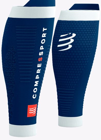 PANTORRILLERA R2 AZUL-BLANCO | COMPRESSPORT