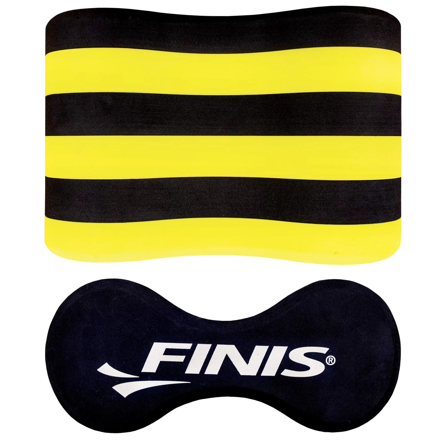 PULL BUOY PARA NATACIÓN COLOR NEGRO-AMARILLO | FINIS - CINCO AM