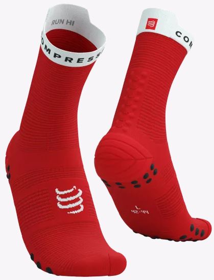 MEDIA PRO RACING V4.0 RUN HIGH ROJO-BLANCO | COMPRESSPORT