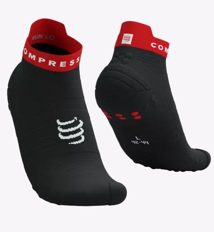 MEDIA PRO RACING V4.0 RUN LOW NEGRO-ROJO | COMPRESSPORT - CINCO AM