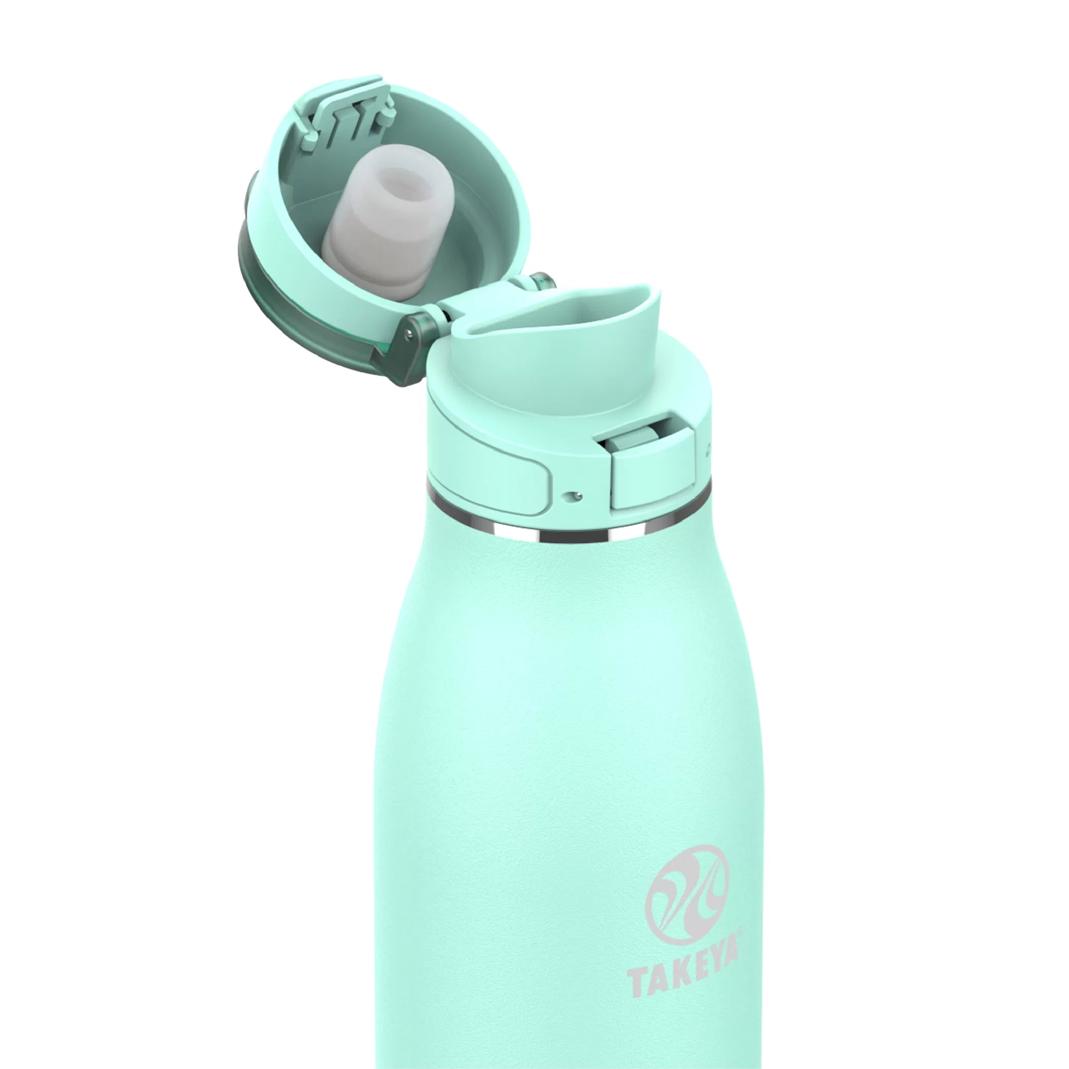 TOMATODOS TERMICOS TAKEYA TRAVELER FLIPLOCK BOTTLE COLOR AQUA | TAKEYA