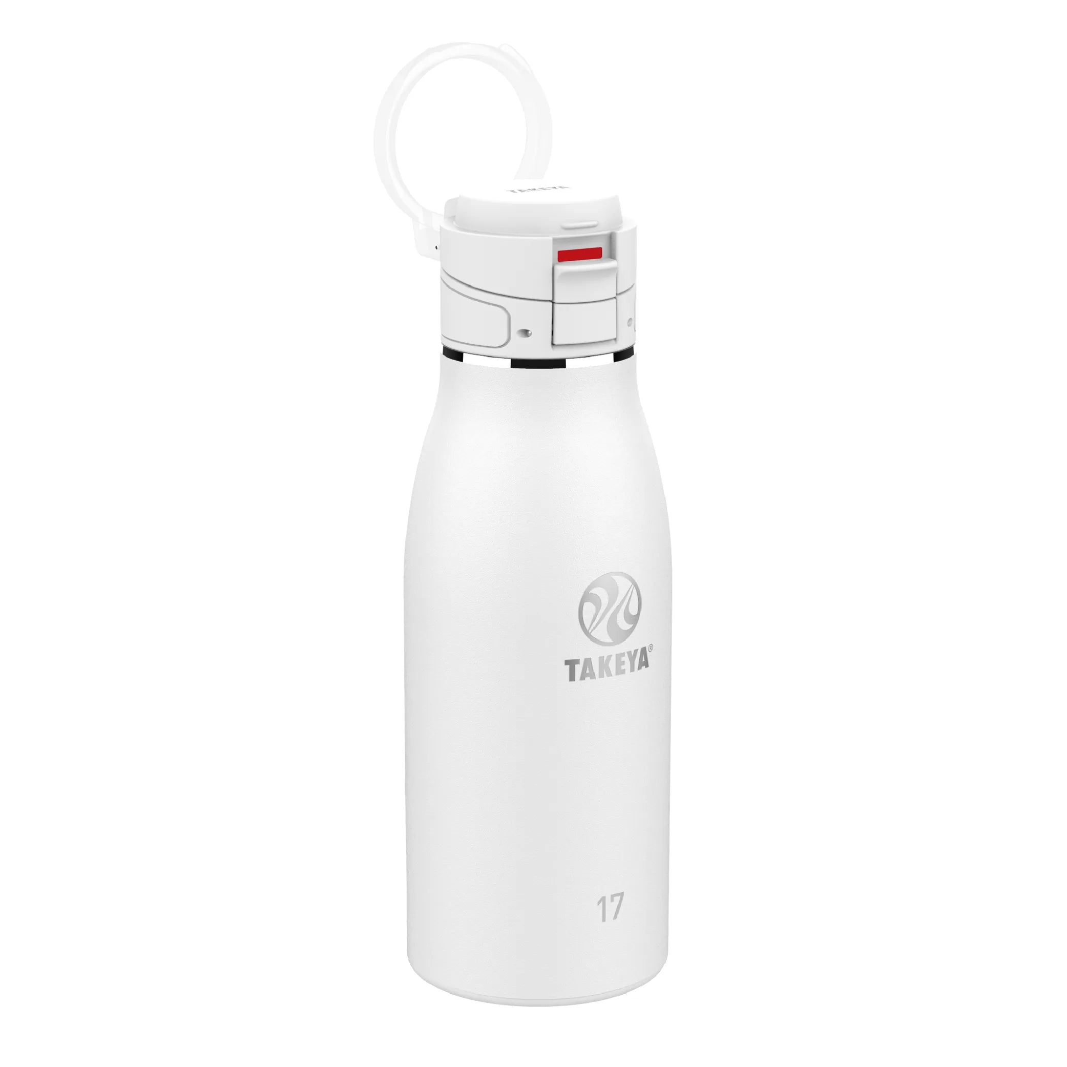TOMATODOS TERMICOS TAKEYA TRAVELER FLIPLOCK BOTTLE COLOR BLANCO | TAKEYA