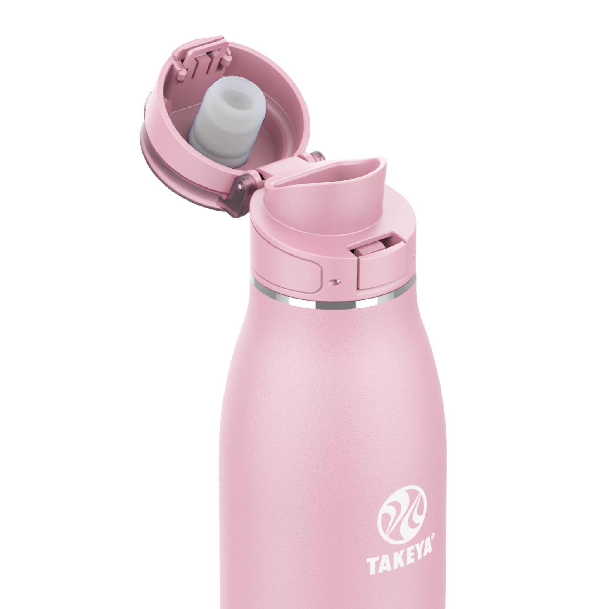TOMATODOS TERMICOS TAKEYA TRAVELER FLIPLOCK BOTTLE COLOR ROSADO | TAKEYA