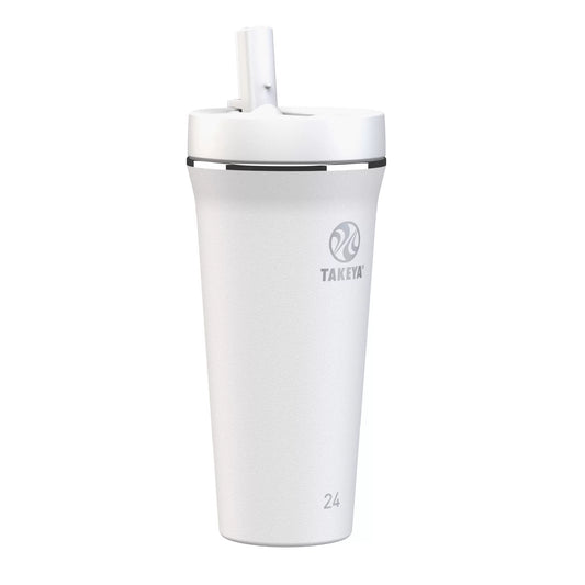 TOMATODOS TERMICOS TAKEYA TUMBLER STRAW TUMBLER COLOR BLANCO | TAKEYA - CINCO AM