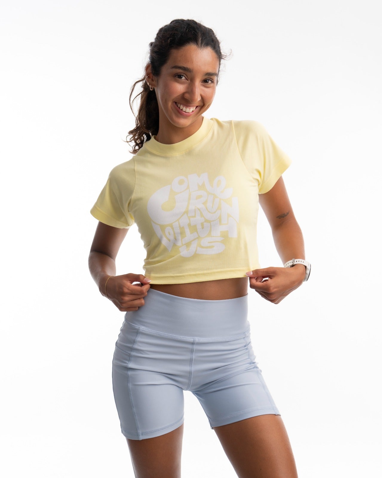 CROP TOP  COME RUN WITH US | CINCO AM FEEL YOUR POWER