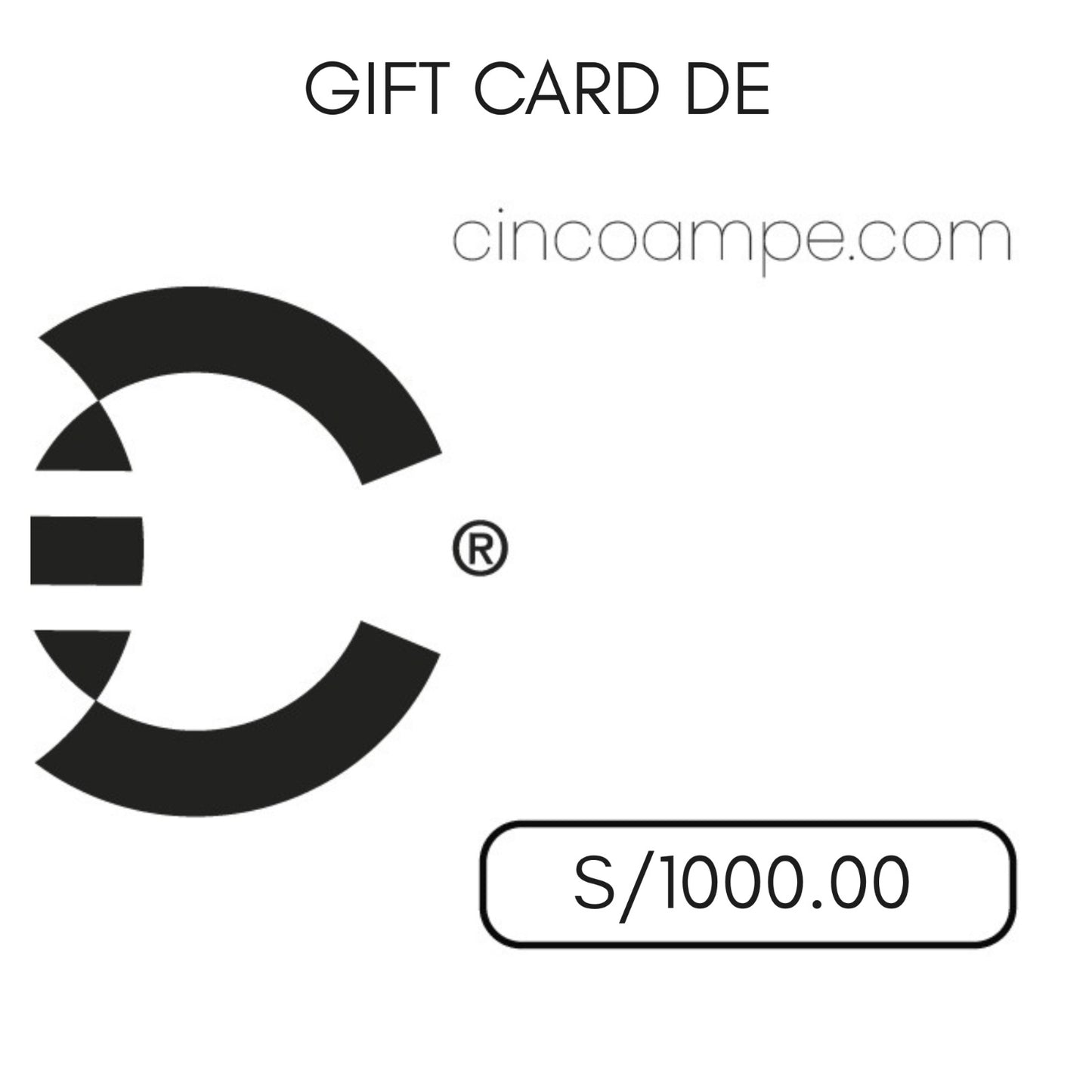 GIFT CARD | CINCO AM - CINCO AM