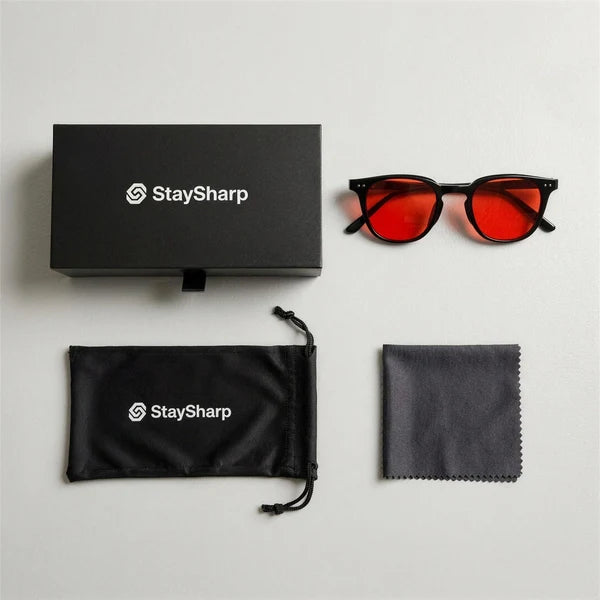 LENTE (ROJO/ AMARILLO) MARCO NEGRO | STAYSHARP