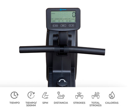 MAQUINA DE REMO R200 NEGRO | MONARK - CINCO AM