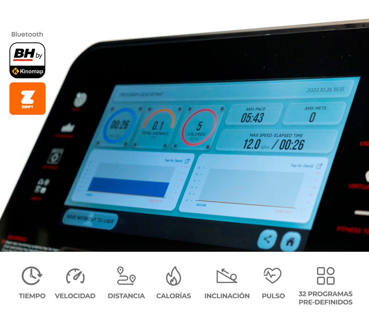 TROTADORA BH RS1000 TFT NEGRO | MONARK - CINCO AM