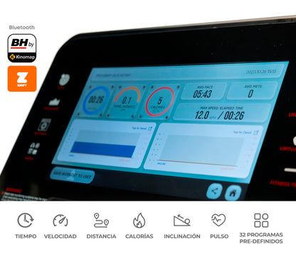 TROTADORA BH RS1000 TFT NEGRO | MONARK - CINCO AM