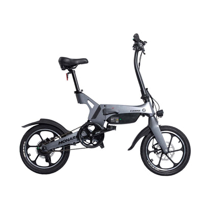 BICICLETA ELECTRICA E-DUMPER PLATEADO 16" | MONARK
