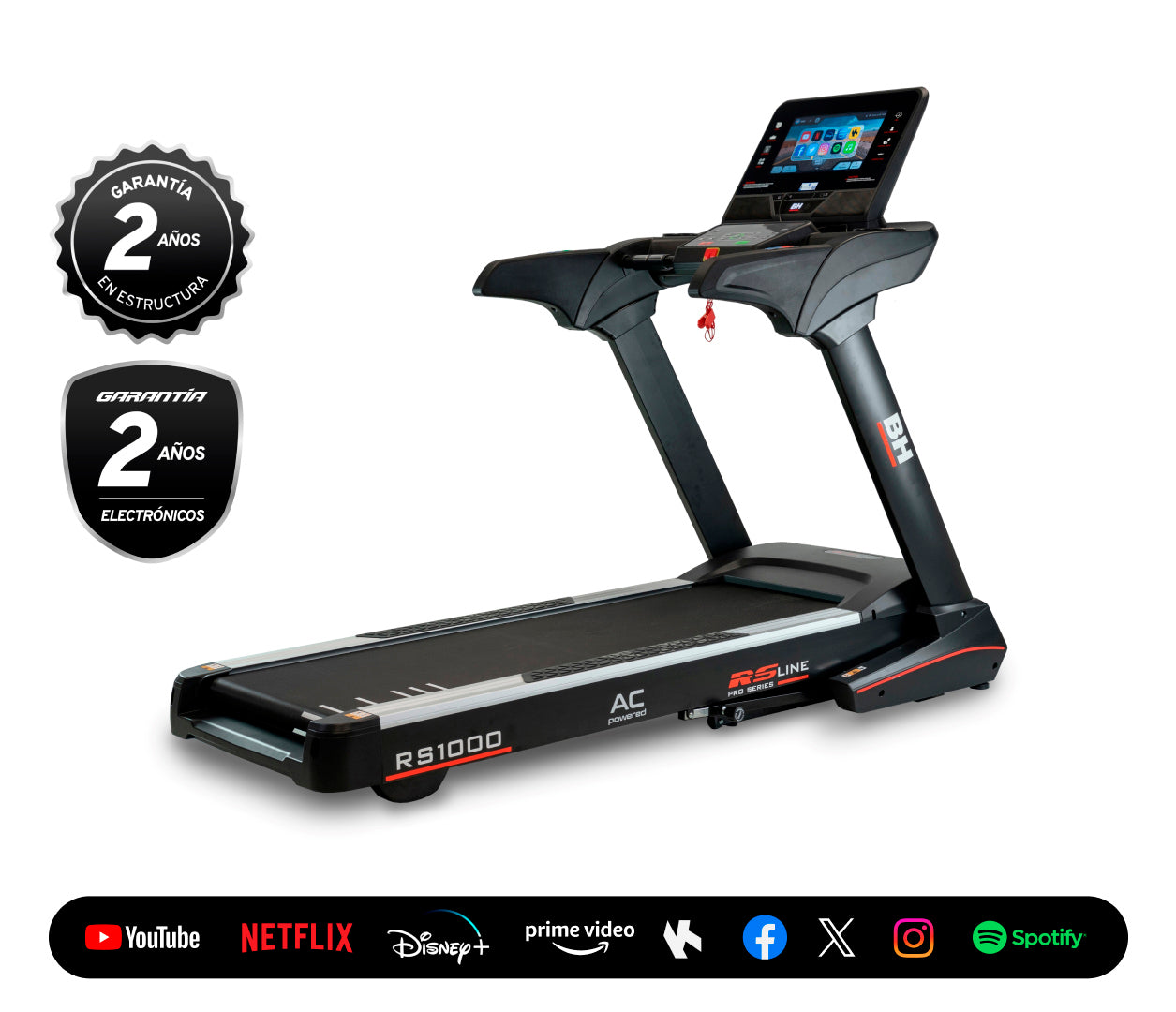TROTADORA BH RS1000 TFT NEGRO | MONARK - CINCO AM