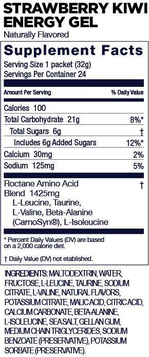GEL ROCTANE STRAWBERRY KIWI SIN CAFEINA | GU - CINCO AM