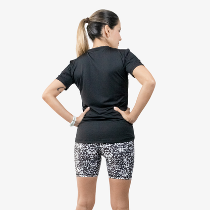 CAMISETA DEPORTIVA NEGRO MUJER | MOVE - CINCO AM