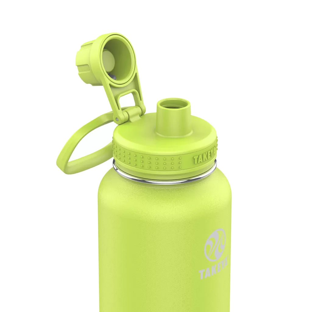TOMATODOS TERMICOS TAKEYA SPOUT BOTTLE COLOR CITRON GREEN | TAKEYA - CINCO AM