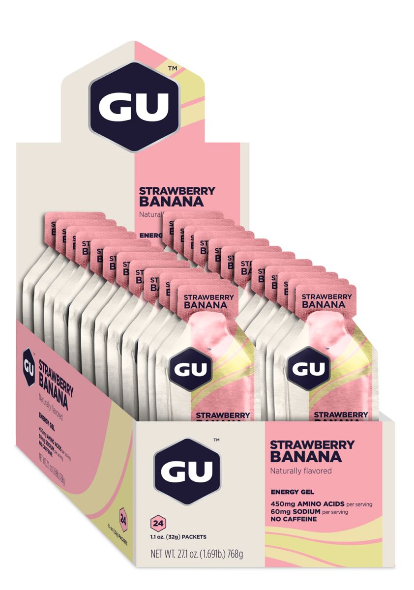 GEL BANANA STRAWBERRY SIN CAFEINA CAJA 24 | GU - CINCO AM