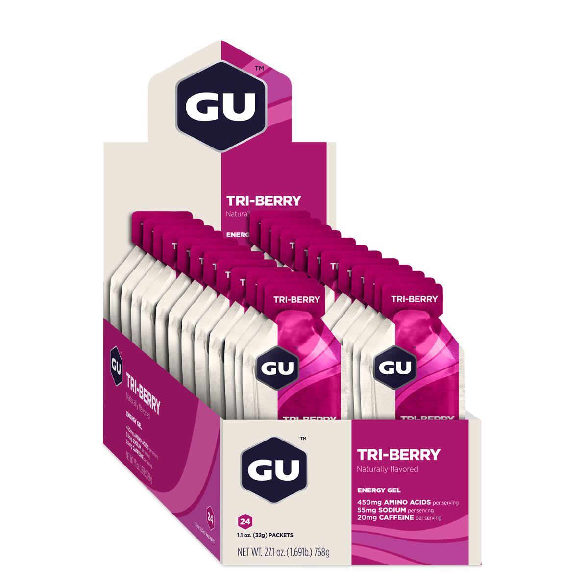 GEL TRI - BERRY CAJA 24 | GU - CINCO AM